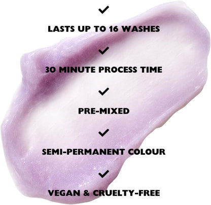 Shrine Mixed Up Semi Permanent Colour ASH BLONDE | Ready-to-use &amp; Pre-mixed with nourishing ingredients | Quick application | Locks Moisture &amp; Prevents Dryness | Vegan &amp; Cruelty Free | 125ml