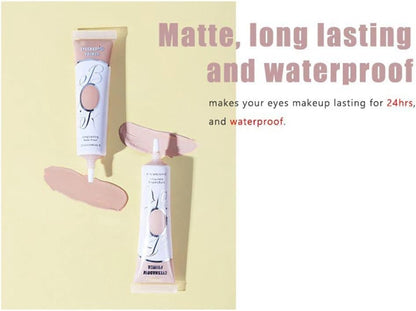 3 Colors Eyeshadow Makeup Primer, Ofanyia Liquid Eyeshadow Primer Matte Eyeshadow Primer Base, Waterproof Smudge-proof Long Lasting Eyeshadow Cream Eye Makeup (Set A - 3 Colors)