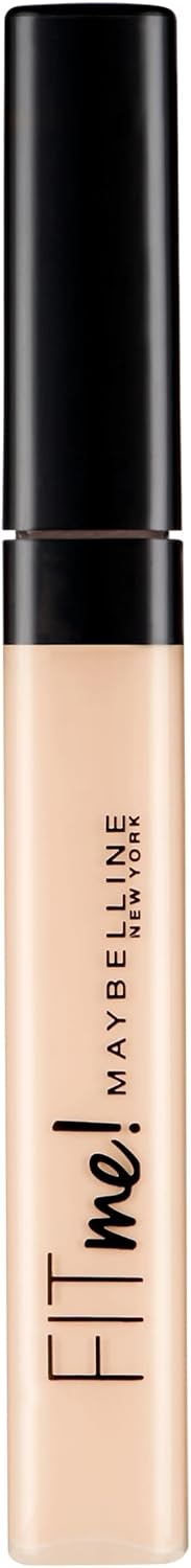 Maybelline Concealer, Fit Me! Full Coverage Concealer for Face, Oil Free, Delivers Even Complexion, Non-Comedogenic, Matte &amp; Poreless Ultra Blendable, Shade: 15 Fair