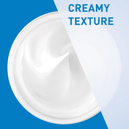 CeraVe Moisturising Cream, Face &amp; Body, with 3 Essential Ceramides &amp; Hyaluronic Acid for Dry to Very Dry Skin, Developed with Dermatologists, Fragrance-Free, 454g/16oz