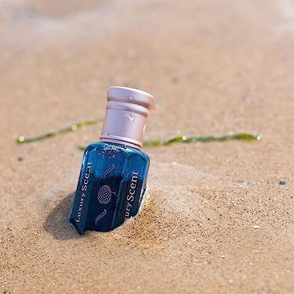 Perfume Oil Ocean Cedar 6ml Roll-On by Luxury Scent – Long Lasting Alcohol-Free Unisex Attar with Clean Fresh Musky Floral Arabian Inspired Notes, Travel Size Body Oil Fragrance for Men &amp; Women