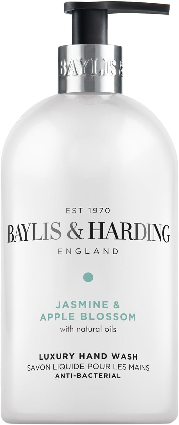Baylis &amp; Harding Jasmine and Apple Blossom Anti-Bacterial Hand Wash, 500 ml (Pack of 3) - Vegan Friendly