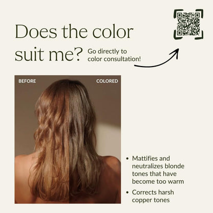 khadi BERLIN BLONDE Natural Hair colour - colours your hair in an ashy-cool blonde shade - plant hair colour - 100% plant-based, natural &amp; vegan - 100g