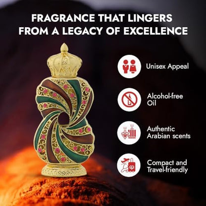 Al Haramain Tanasuk Perfume Oil - 12 ml | Amber Vanilla Perfume For Women and Men Attar Oil | Concentrated Perfume Oil With Amber Vanilla Fragrance