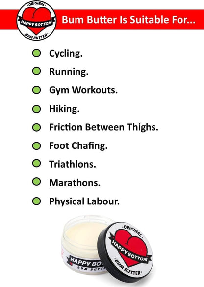 Anti-Chafing Cream | Natural Ingredients for Cycling, Running &amp; More | Perfect for Men and Women