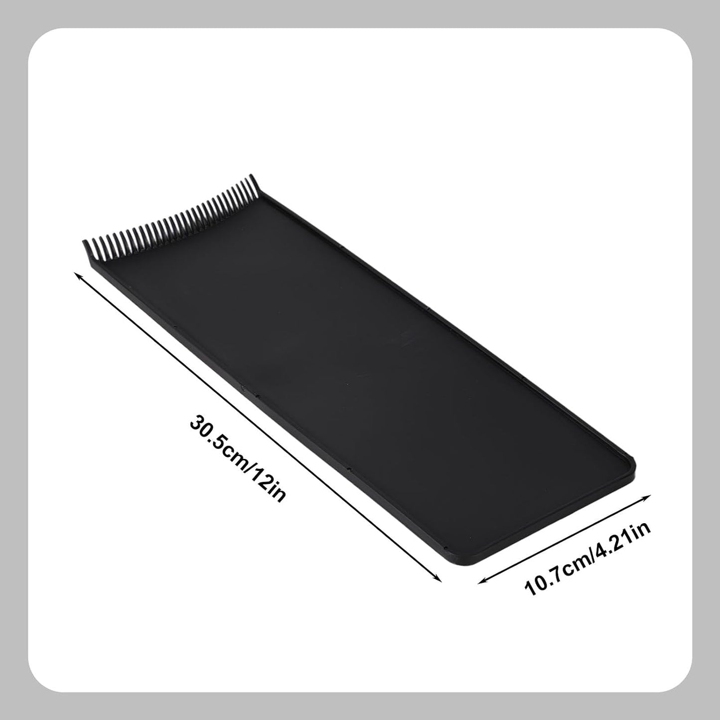 Balayage Highlighting Board with Teeth, Hair Coloring Palette Reusable Foiling Board Professional Hair Dye Tools for Stylists Salon DIY (Black)