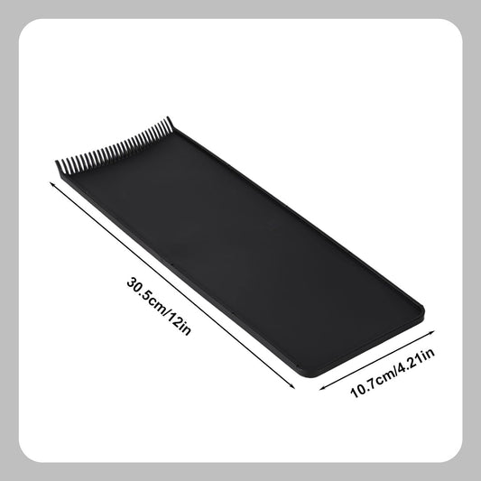 Balayage Highlighting Board with Teeth, Hair Coloring Palette Reusable Foiling Board Professional Hair Dye Tools for Stylists Salon DIY (Black)