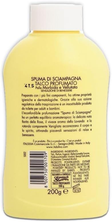 Spuma di Sciampagna Scented Talc Jar, 200 g