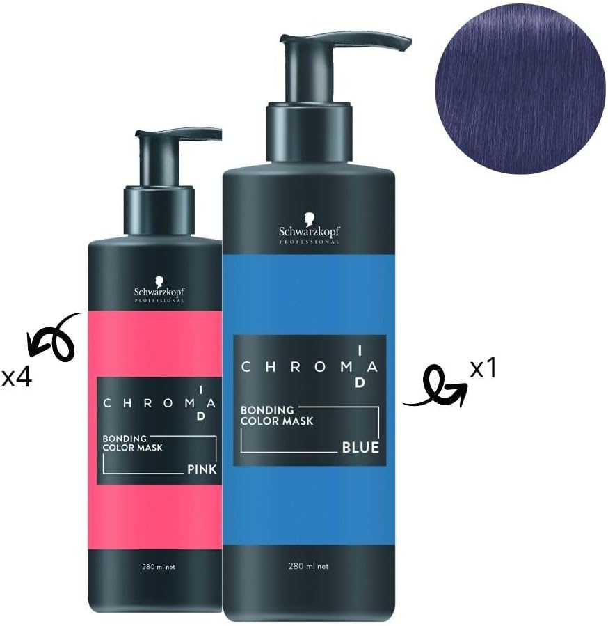 Schwarzkofpf Professional ChromaID Masque Pigmentant Intense Bleu 280ml
