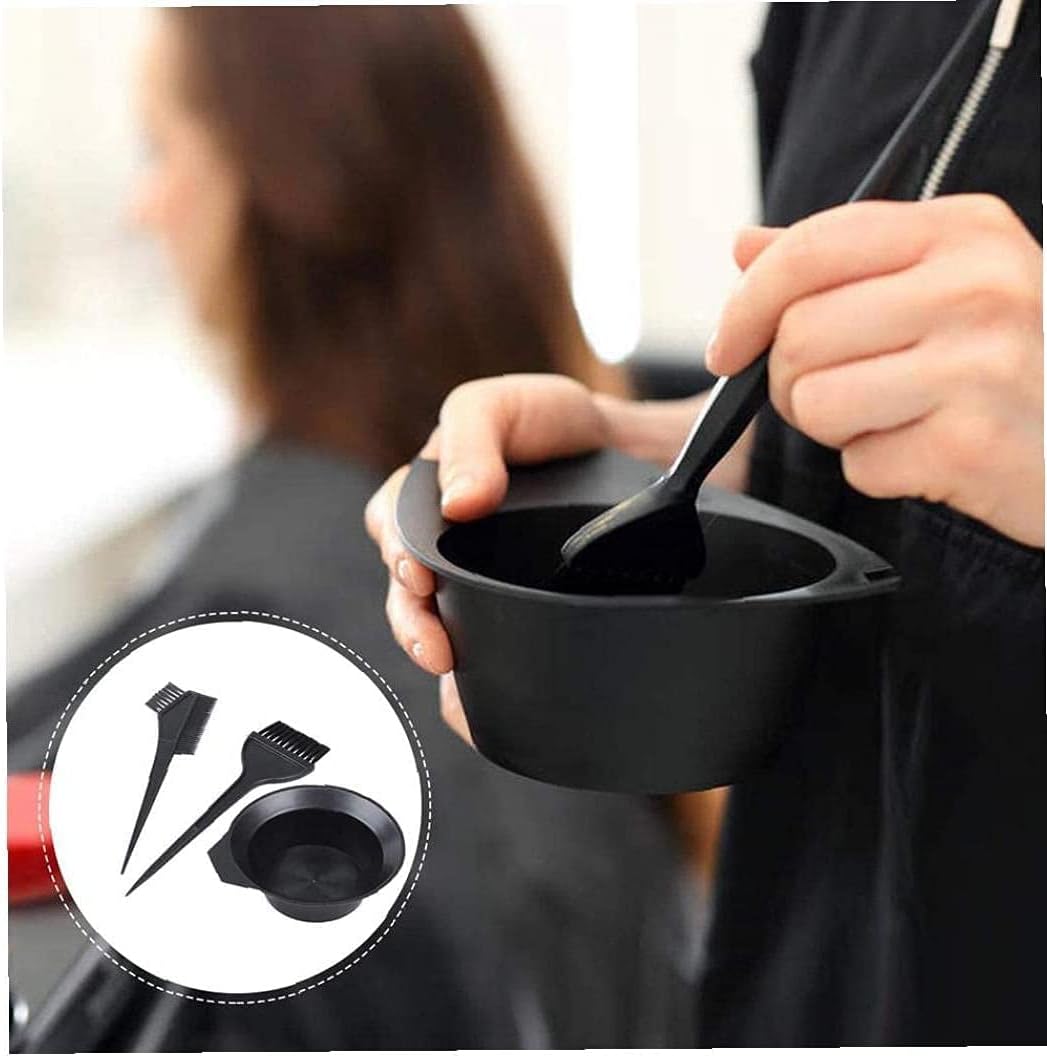 Hair Coloring Kit Tool With Brush Bowl Set Double Sided Coloring Hair Salon Black For Fashion 3PCS Hairdressing ToolDurability