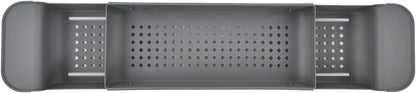 Respicefinem Expandable Bathtub Tray with Nonslip Design Multifunction Rack for Candles Towels Books Phone in Grey ( Pack)