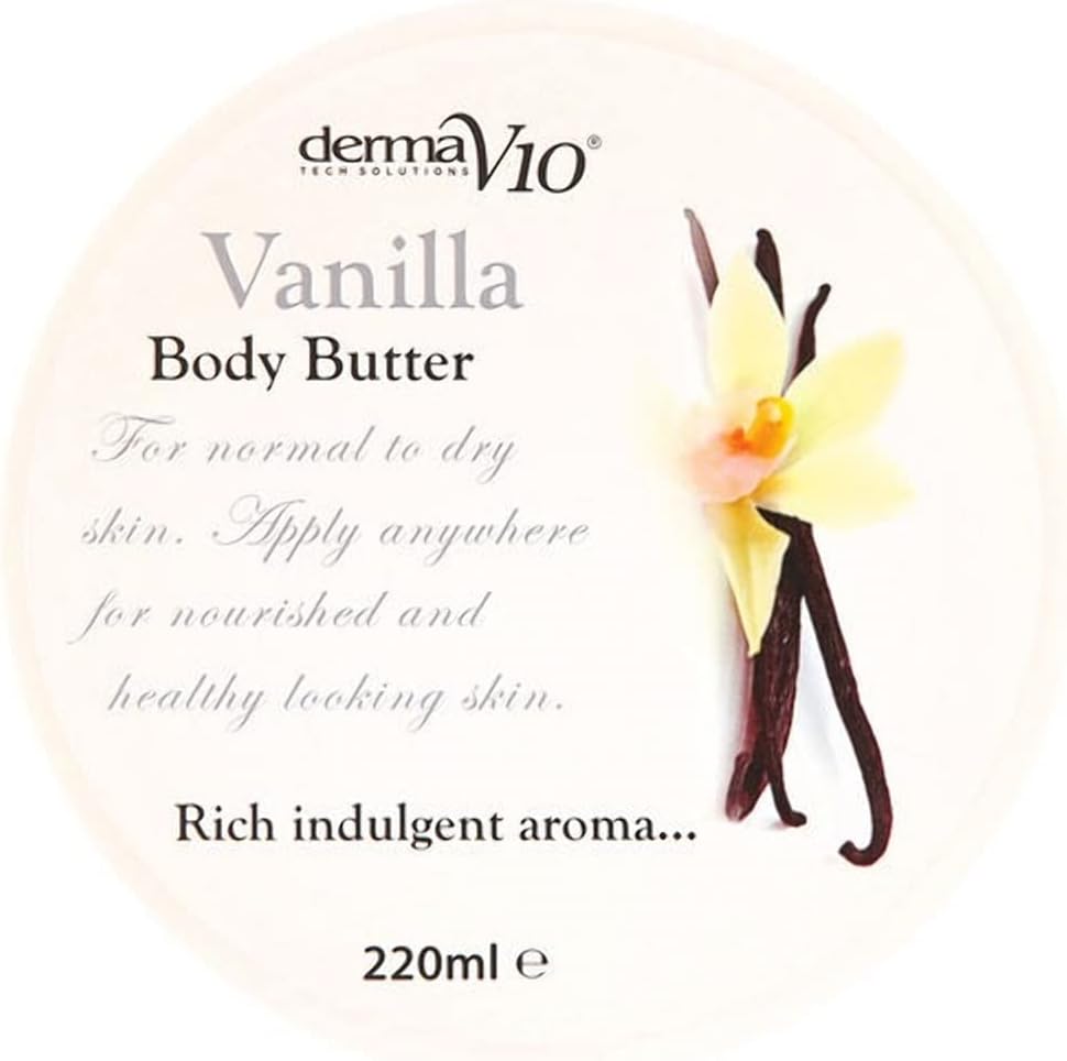 Derma V10 Vanilla Body Butter, 220 g