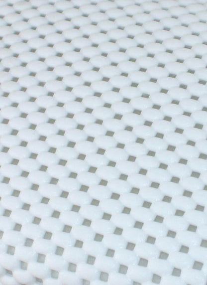 Waterproof Bath Pillow Cushion Headrest with Suction Cups (White)