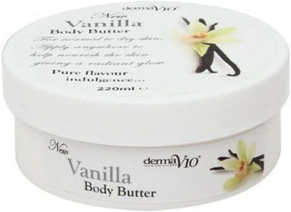 Derma V10 Vanilla Body Butter, 220 g