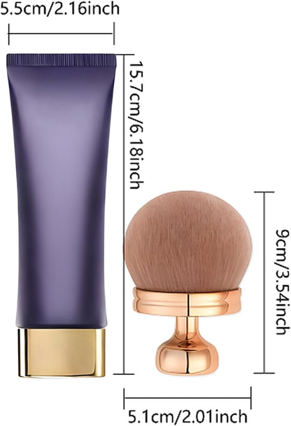 Body Coverage Perfector Waterproof with Brush, Full Coverage Tattoo Cover Up Cream, Leg and Body Makeup for Women, Long Lasting Leg Foundation for Daily Wear