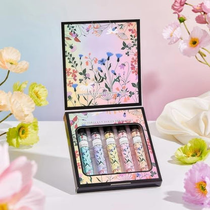 Premium Women's Perfume Gift Set - Perfume Gift Set, 5x10ml Long Lasting Eau De Parfum, Sweet Floral &amp; Fruity Scent, Travel Portable Perfume for Her, Mum, Birthday, Valentine's Day Gifts