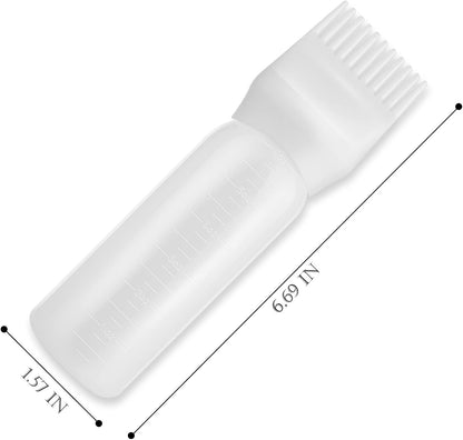 Root Comb Applicator Hair Dye 3 Pack Bottle with Graduated Scale