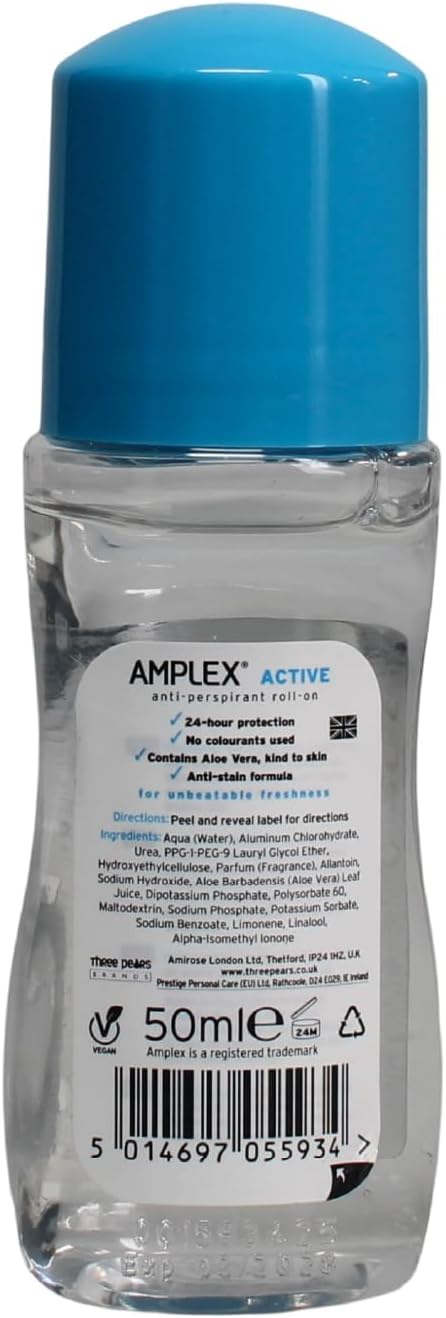 Amplex Deodorant 50ml 6 Pack (Active)