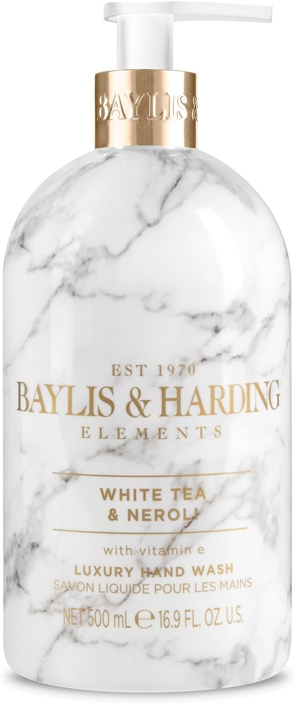Baylis &amp; Harding Elements White Tea &amp; Neroli Hand Wash, 500 ml (Pack of 3) - Vegan Friendly