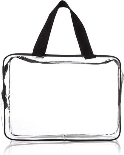 Clear Toiletry Bags, 2 Pcs Large Storage Makeup Bags Waterproof Transparent Cosmetic Gags for Travel