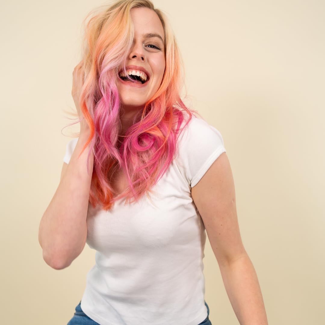 Josh Wood Colour Glaze (Peach Blush) - Semi-permanent Hair Mask - Ammonia-free - Conditions and Nourishes - Lasts Up to 3-5 Washes - For Blonde Hair - 100% Vegan - Cream (100ml)