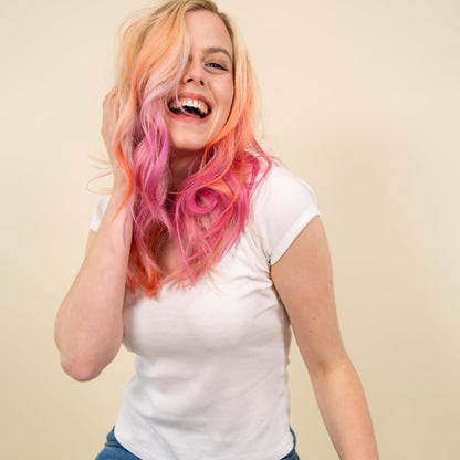 Josh Wood Colour Glaze (Peach Blush) - Semi-permanent Hair Mask - Ammonia-free - Conditions and Nourishes - Lasts Up to 3-5 Washes - For Blonde Hair - 100% Vegan - Cream (100ml)