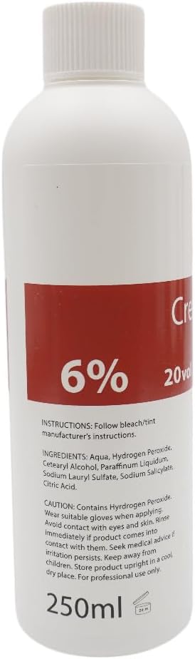 H.H Pro Cream Hair Colour Tint Peroxide Developer 6% 20vol 250ml