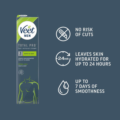 Veet for Men Hair Removal Gel Cream – smooth without the shave