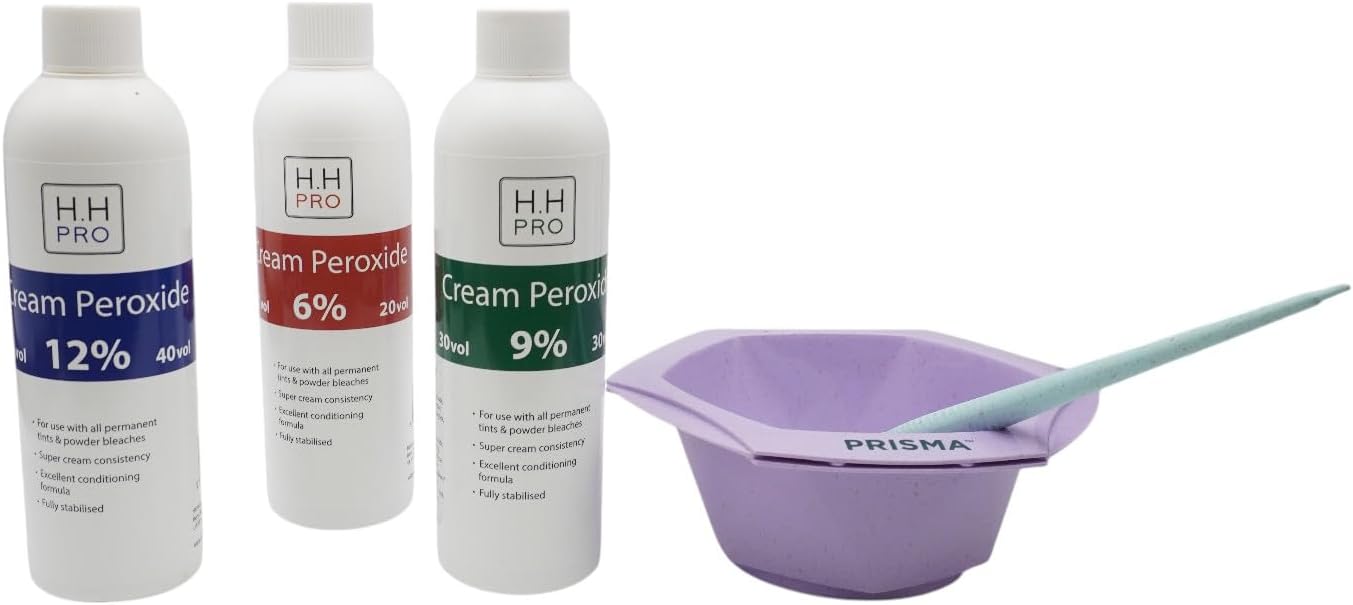 H.H Pro Cream Hair Colour Tint Peroxide Developer 6% 20vol 250ml