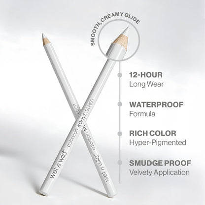 Wet n Wild, Color Icon Kohl Eyeliner Pencil, Eyeliner and Pencil for Eye-Makeup with an Intense and Hyper-pigmented Effect, Soft, Creamy and Easy-to-use Formula, You're Always White!