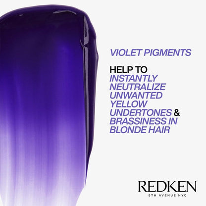 Redken | Hair Mask, For Blonde Hair, Violet Pigment, Reduces Brassiness, Color Extend Blondage Express Anti-Brass, 250 ml