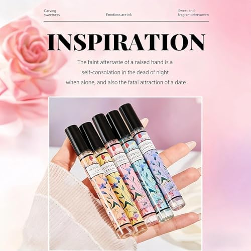 Premium Women's Perfume Gift Set - Perfume Gift Set, 5x10ml Long Lasting Eau De Parfum, Sweet Floral &amp; Fruity Scent, Travel Portable Perfume for Her, Mum, Birthday, Valentine's Day Gifts