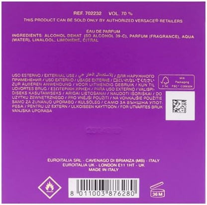 VERSACE Dylan Purple EAU DE Parfum Spray - 100ML