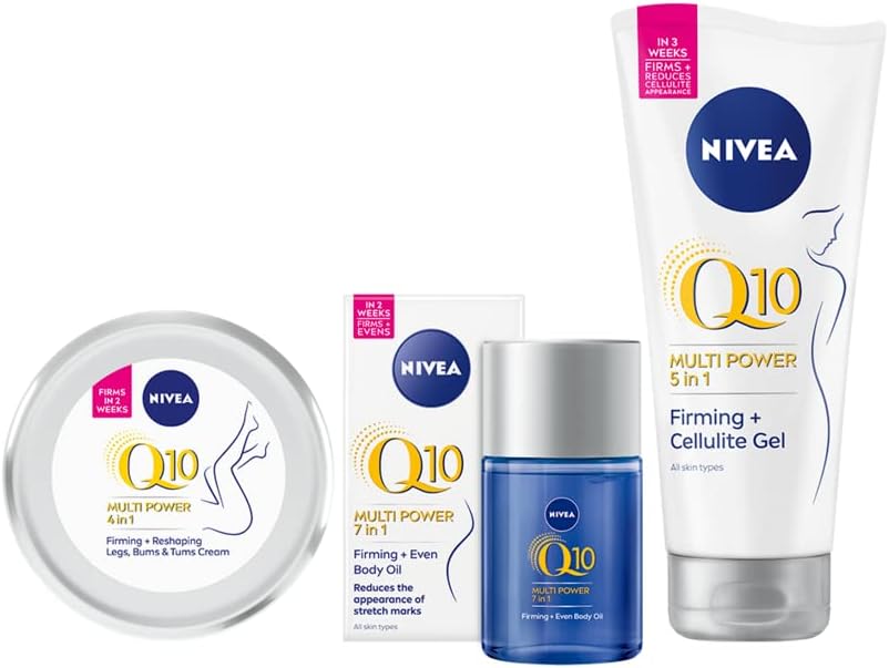 NIVEA Q10 Firming + Good-bye Cellulite Gel Cream, 200ml, Anti Cellulite Cream with Lotus Extract and Co-Enzyme Q10, Noticeable Results in 3 Weeks