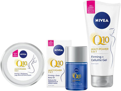 NIVEA Q10 Firming + Good-bye Cellulite Gel Cream, 200ml, Anti Cellulite Cream with Lotus Extract and Co-Enzyme Q10, Noticeable Results in 3 Weeks