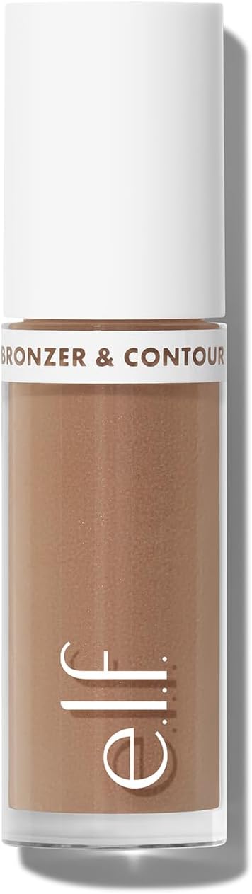 e.l.f. Camo Liquid Bronzer &amp; Contour, Highly Pigmented, Natural-Looking Glowy Finish, Long-Lasting, Rounded Applicator, Vegan &amp; Cruelty-Free, 2 Fair/Light