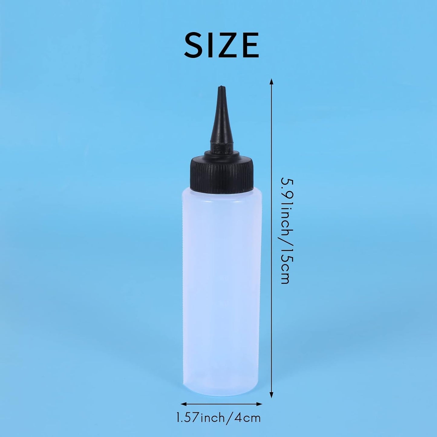 150ml Salon Hair Color Measuring Applicator Bottle Scale Hairdressing Tool