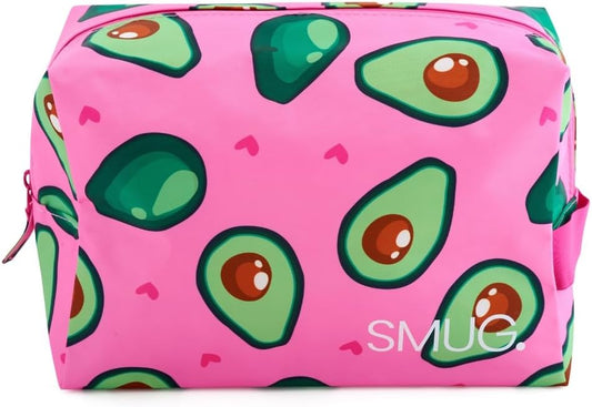 SMUG Wash Bag | Waterproof Travel Toiletry Bags for Travelling, Gym, Shower, Shaving, Toiletries, Cosmetics &amp; Makeup Bag | Large Washbag for Men &amp; Women | Stylish, Spacious &amp; Easy to Clean | Avocado