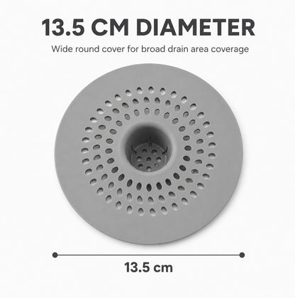 Shower Drain Hair Catcher Trap 3 PCS – Raised Dome Silicone Sink Strainer with Micro Holes – Anti Clog Bath Plug Hole Cover Filter for Bathtubs and Showers