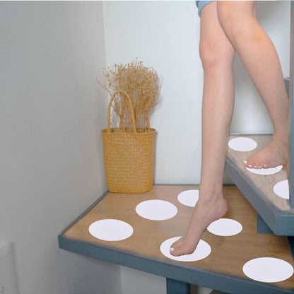CCLKHY 20 Pcs Non Slip Bathtub Stickers, Round Non Slip Stickers, Shower Stickers, Transparent Self-Adhesive Non-Slip Strips Stickers for Bath Tub, Stairs, Shower Room, Slippery Surfaces
