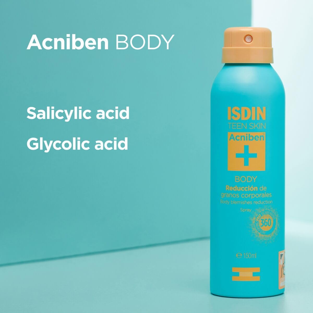 ISDIN Acniben Teen Skin Body Spray Treatment for Acne