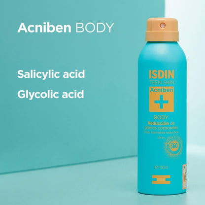 ISDIN Acniben Teen Skin Body Spray Treatment for Acne