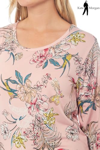 KATE MORGAN Ladies lightweight cosy pyjamas | Womens loungewear sets pjs | Nightwear Sleepwear for women