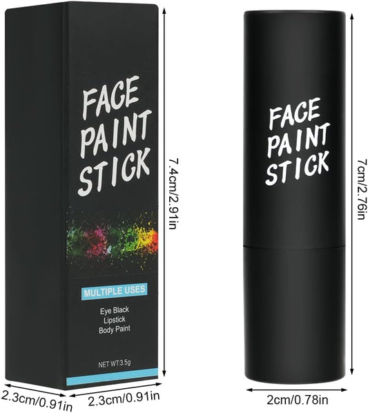 Face Paint Stick, Blue Eye Body Paint Stick for Softball Football Baseball Lacrosse, Non Toxic Makeup Stick for Adults Kids Halloween Cosplay, Sport Oil-based Painting Stick
