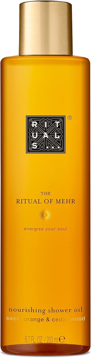 Rituals of Mehr Shower oil Sweet Orange &amp; Cedar Wood &amp; Ayurveda Indian Rose Shower Oil 200ml