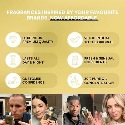 Amour Scents - Black Opiem - Midnight Guilt Extrait De Parfum - Women's Long-Lasting Dupe Perfume - Alternative Fragrances for Lasting Allure and Sensuous Appeal - (50ml)