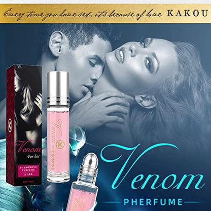 3pcs Pheromone Perfume for Women to Attract Men,Venom Pheromone Perfume,Roll-On Infused Essential Oil Perfume Cologne,10ml Concentrate Body Perfume Oil