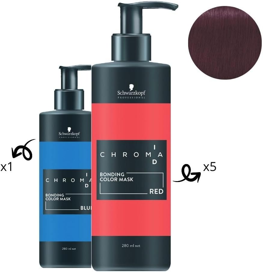 Schwarzkofpf Professional ChromaID Masque Pigmentant Intense Bleu 280ml