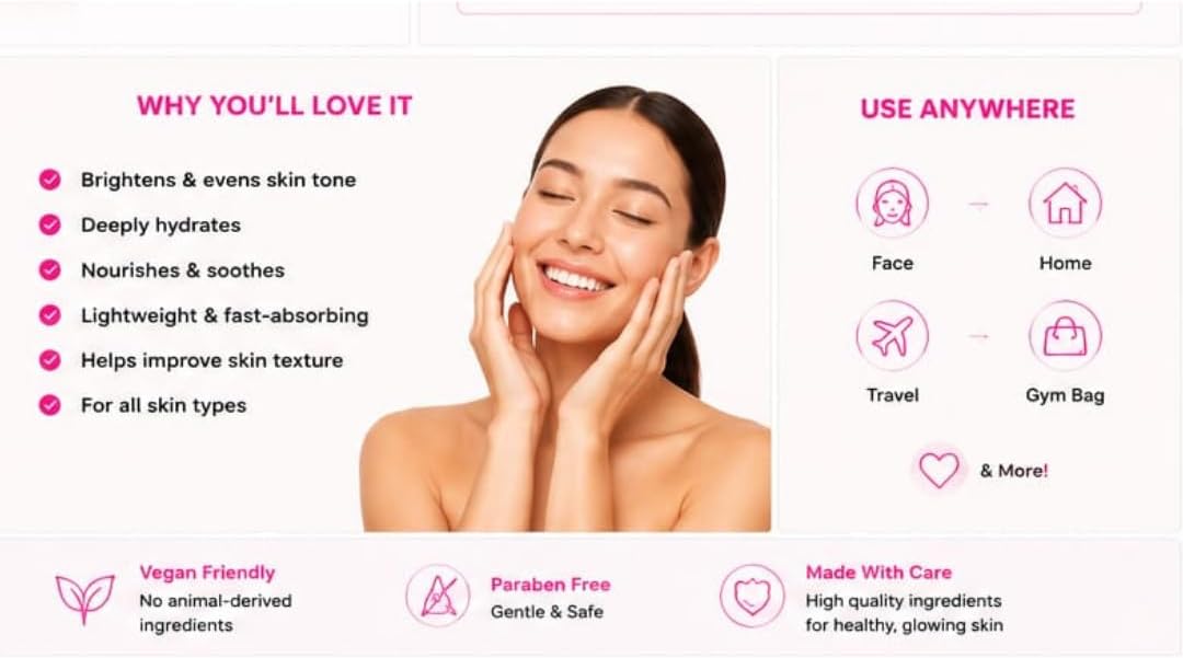 Dizzy Panda Glow &amp; Bronze Beauty Bundle – Bronzing Drops, Blush Drops, Brightening Toner, Peptide Eye Cream &amp; Moisturising Lotion