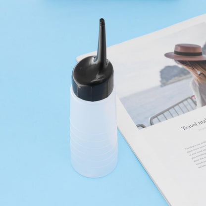 Healifty 150ml Empty Hair Dye Bottle Angle Tipped Hair Coloring Bottle Salon Tint Bleach Applicator Barber Washing Container